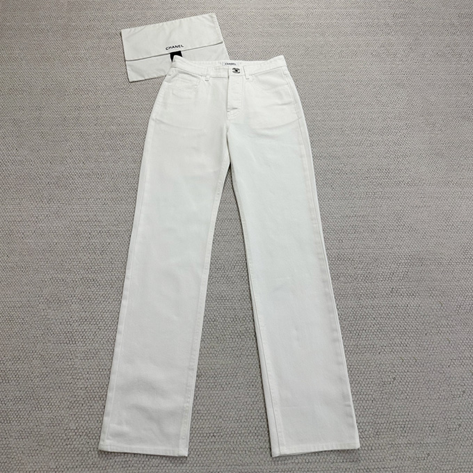 9A+ quality chanel light wash denim jeans